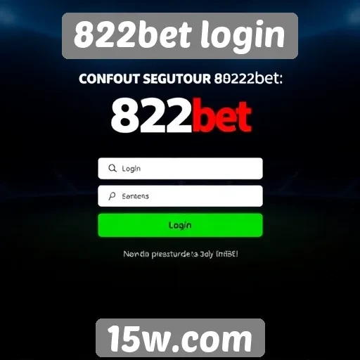Acesso seguro no 822bet login